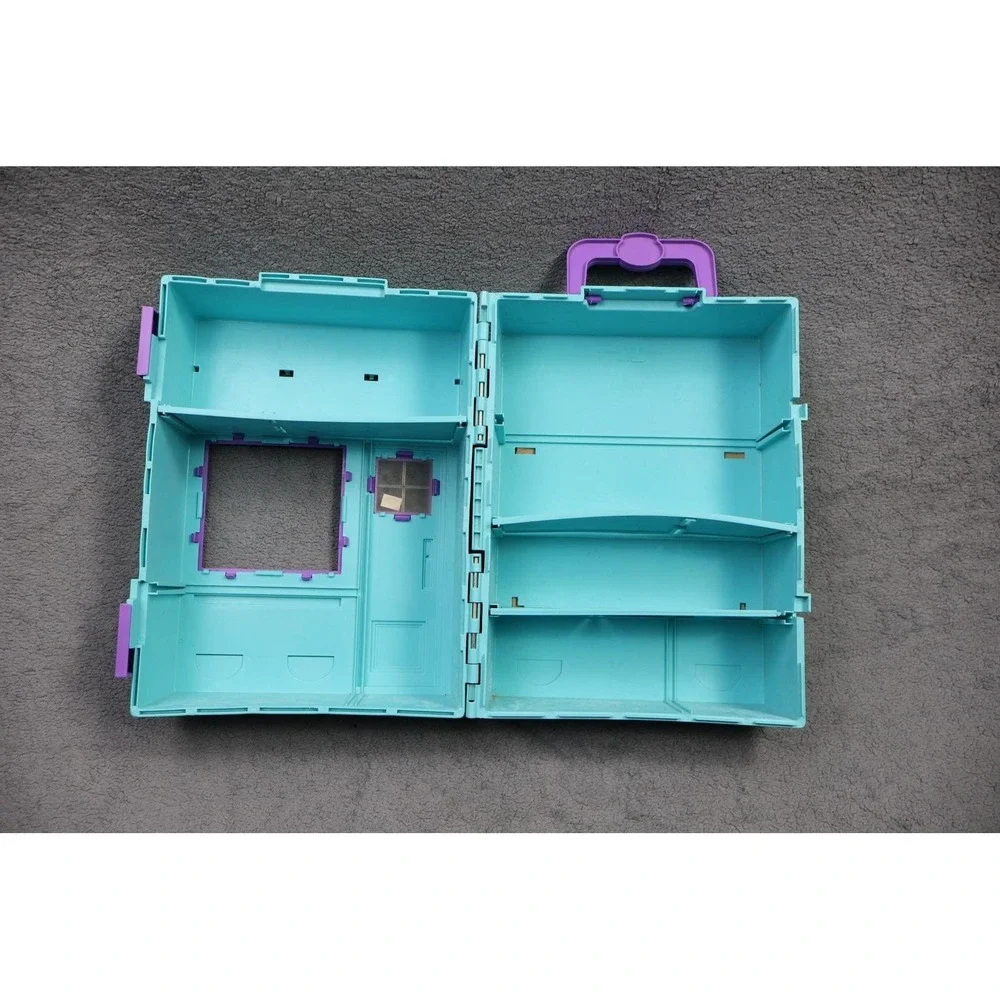 Vintage1992 Littlest Pet Shop Kenner Blue Carry Case Playset‎ Toy Pets Figures